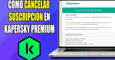 cancelar Kaspersky